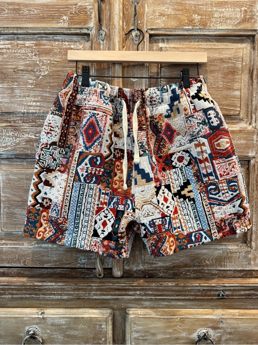 PacSun Multicolor Woven Patchwork Shorts